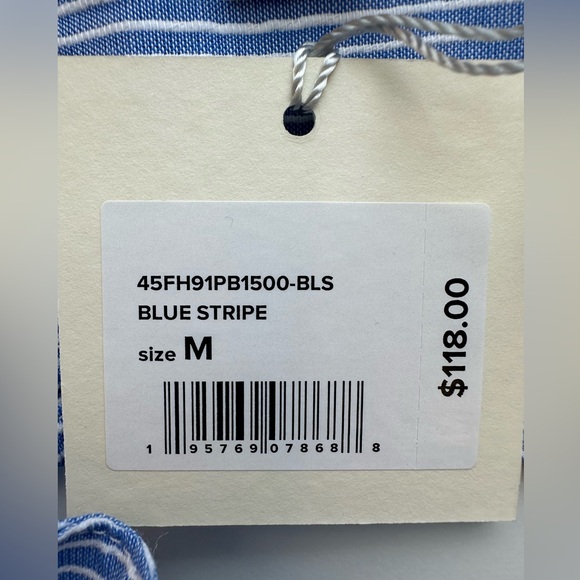 NWT FAVORITE DAUGHTER THE EX-BOYFRIEND BRA Blue Stripe Size M - Picture 7 of 9